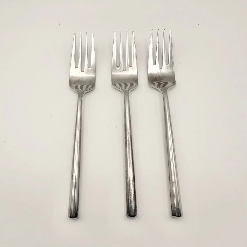 Stanley Roberts Korea York SRBYOR Set of 3 Salad Forks Dinner Forks Oval Spoons